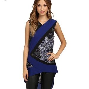 Bcbg Lyza asymmetrical sleeveless top